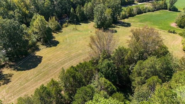 bird's eye view featuring a rural view