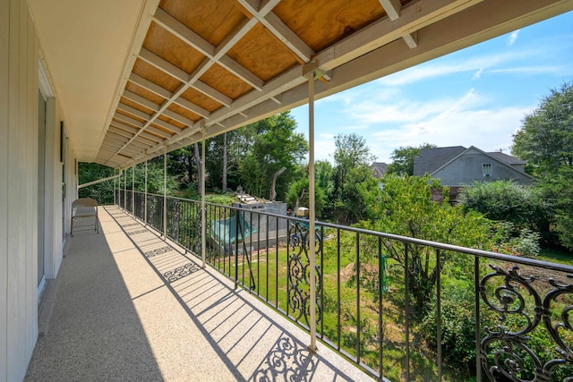 view of balcony