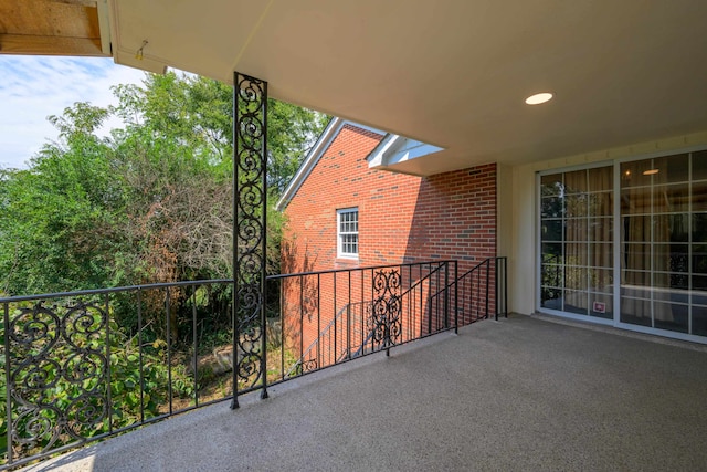 view of balcony