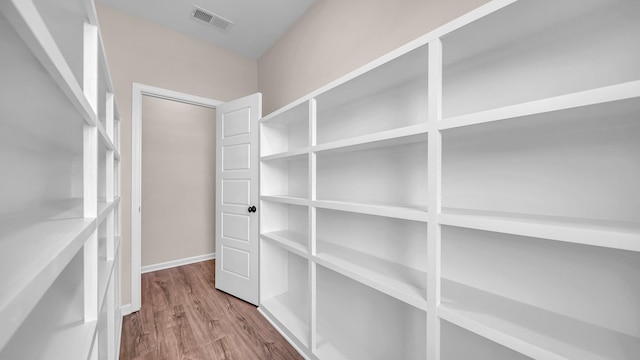 interior space featuring wood-type flooring