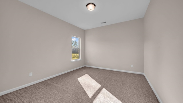 view of carpeted empty room