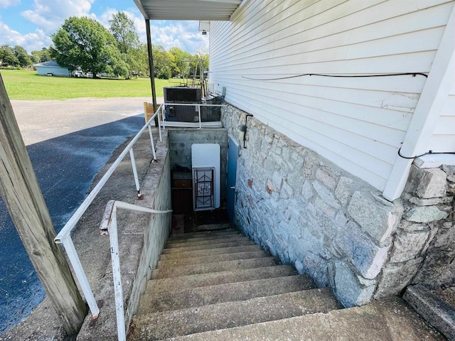 view of stairs