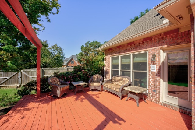 view of deck