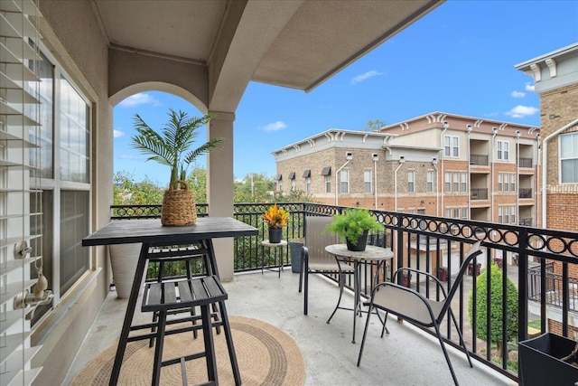 view of balcony