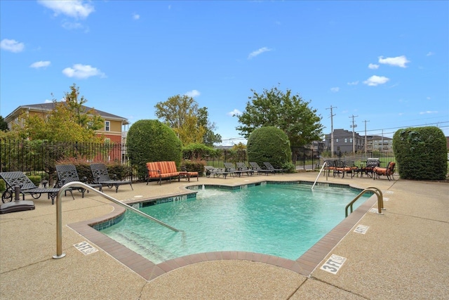 view of pool with a patio