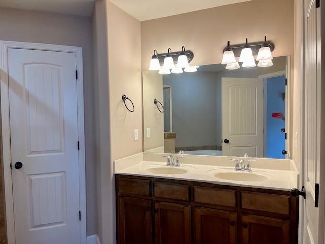 bathroom with vanity