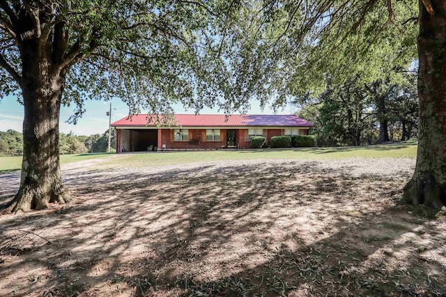 view of ranch-style house