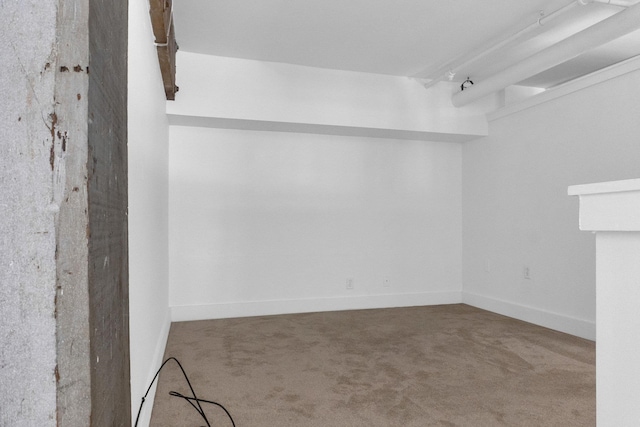 unfurnished room featuring carpet flooring