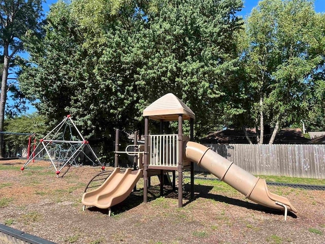 view of jungle gym