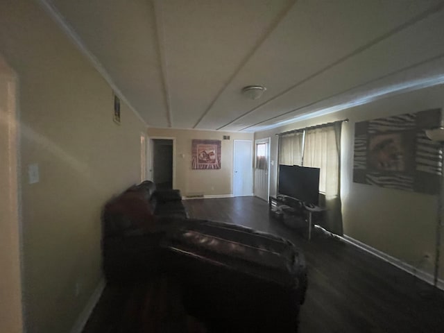 living room featuring hardwood / wood-style floors