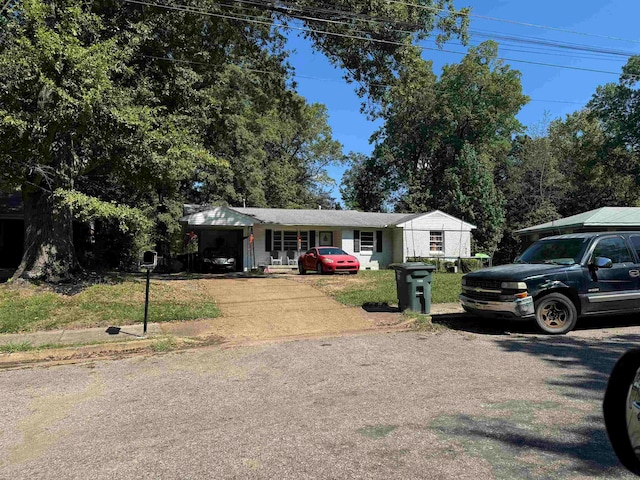 view of ranch-style house