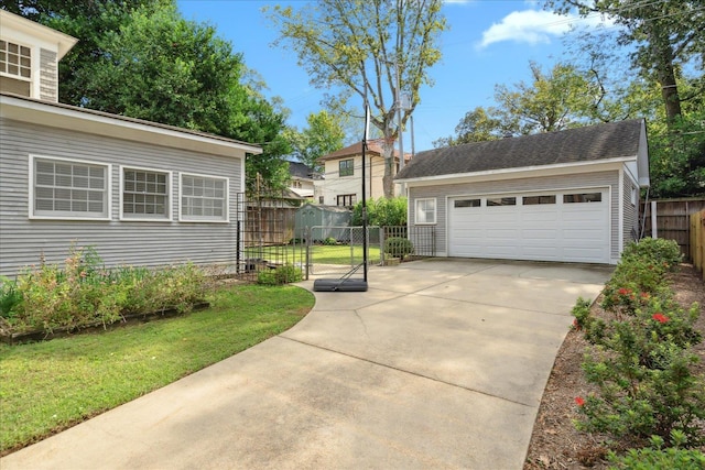 exterior space featuring fence