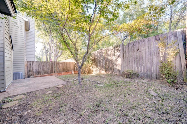 view of yard featuring a patio area