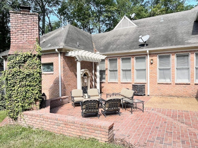 view of patio with outdoor lounge area