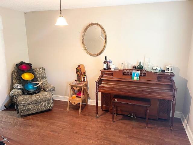 miscellaneous room featuring hardwood / wood-style floors