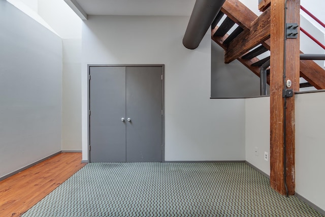 interior space featuring hardwood / wood-style flooring