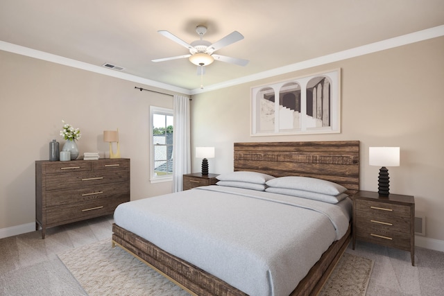 6625 Pidgeon Woods Cv, Memphis, TN 38119 - bedroom with visible vents, light colored carpet, and baseboards