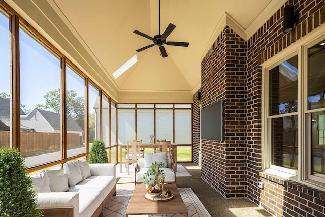 6625 Pidgeon Woods Cv, Memphis, TN 38119 - sunroom featuring brick wall