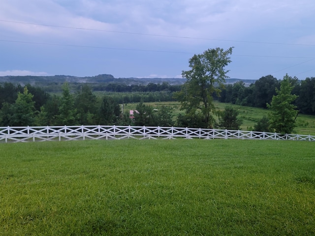 property view of mountains with a rural view