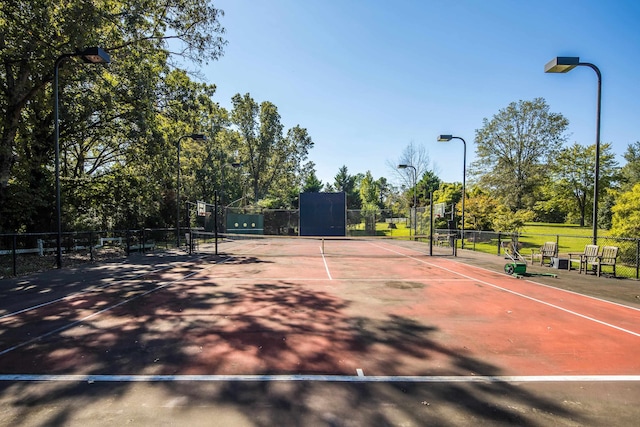 view of sport court