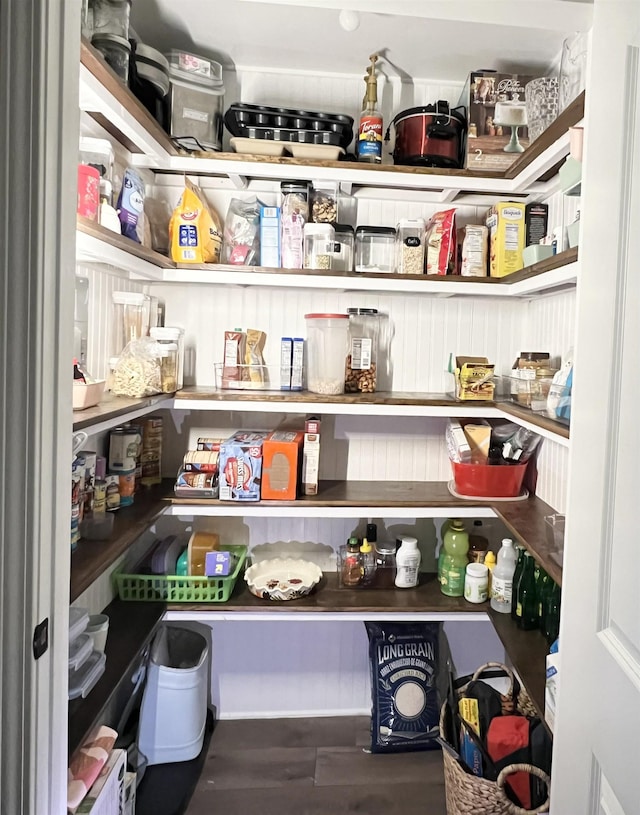 view of pantry