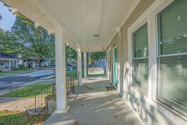 view of patio with covered porch