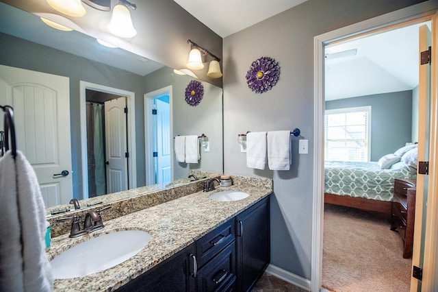 bathroom with vanity