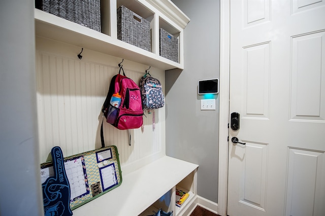 view of mudroom