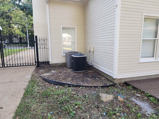 view of home's exterior featuring central AC unit