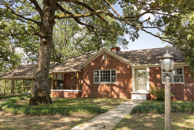 view of front of property