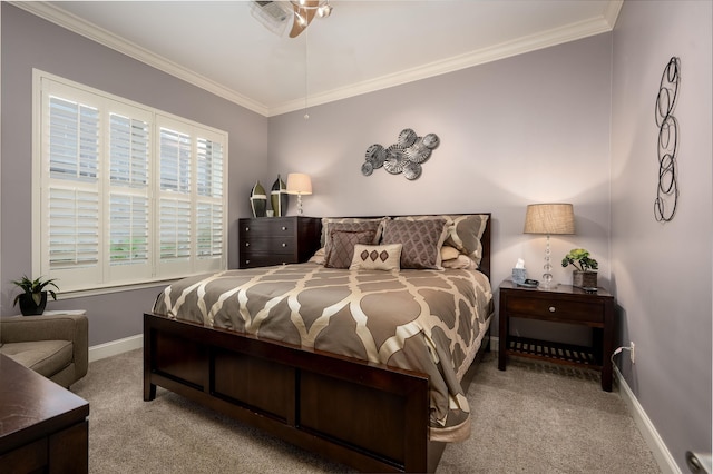 21 Mina Ave Unit 207, Memphis, TN 38103 - carpeted bedroom with crown molding and baseboards