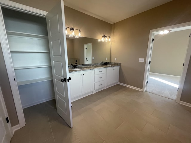 bathroom with vanity