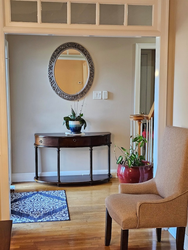 interior space featuring hardwood / wood-style floors