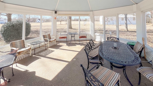 view of sunroom / solarium