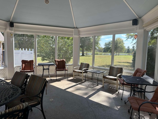 view of sunroom / solarium