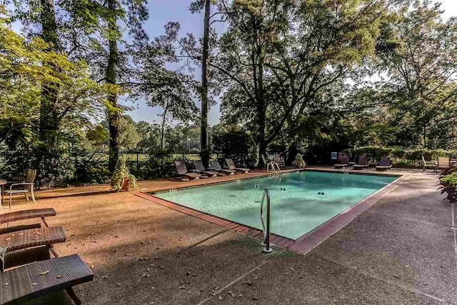 view of pool with a patio