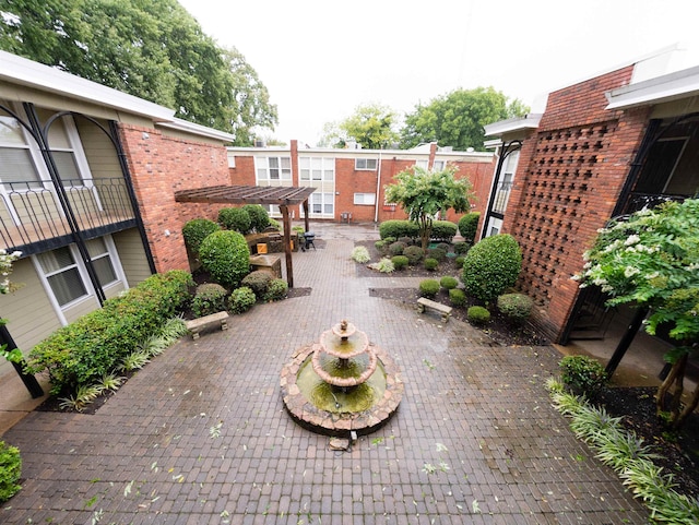 view of patio / terrace featuring a balcony