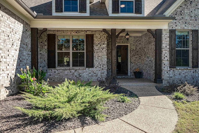 entrance to property with a porch