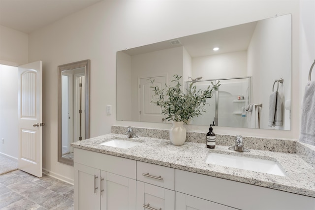 bathroom with vanity