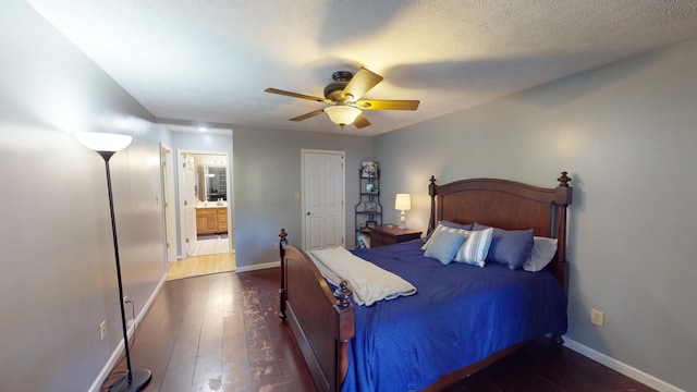 10 Rising Sun Ln, Counce, TN 38326 - bedroom featuring baseboards, ceiling fan, and hardwood / wood-style flooring