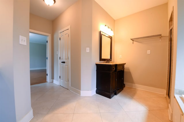 4543 Charleswood Ave, Memphis, TN 38117 - bathroom with vanity and tile patterned floors