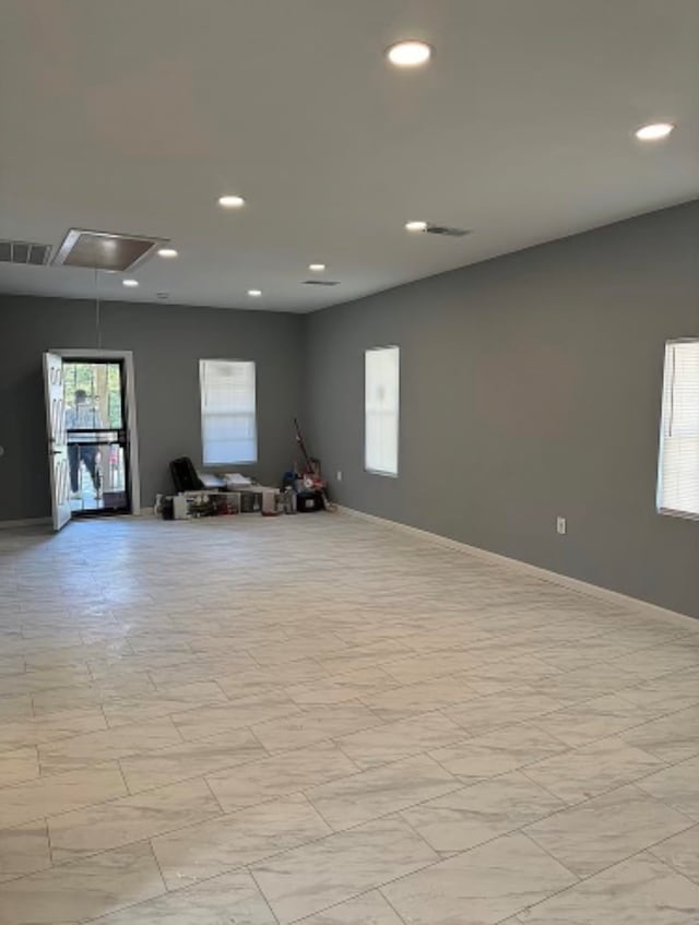 interior space featuring a wealth of natural light