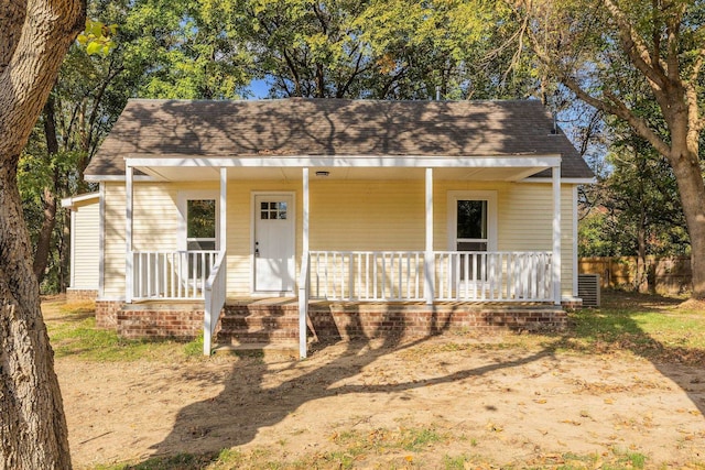 bungalow-style home with a porch