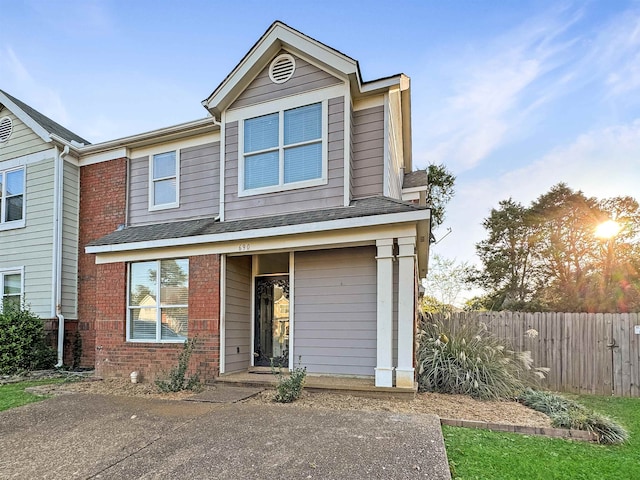 view of front of home