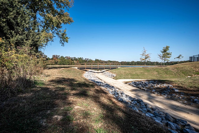 view of yard featuring a rural view