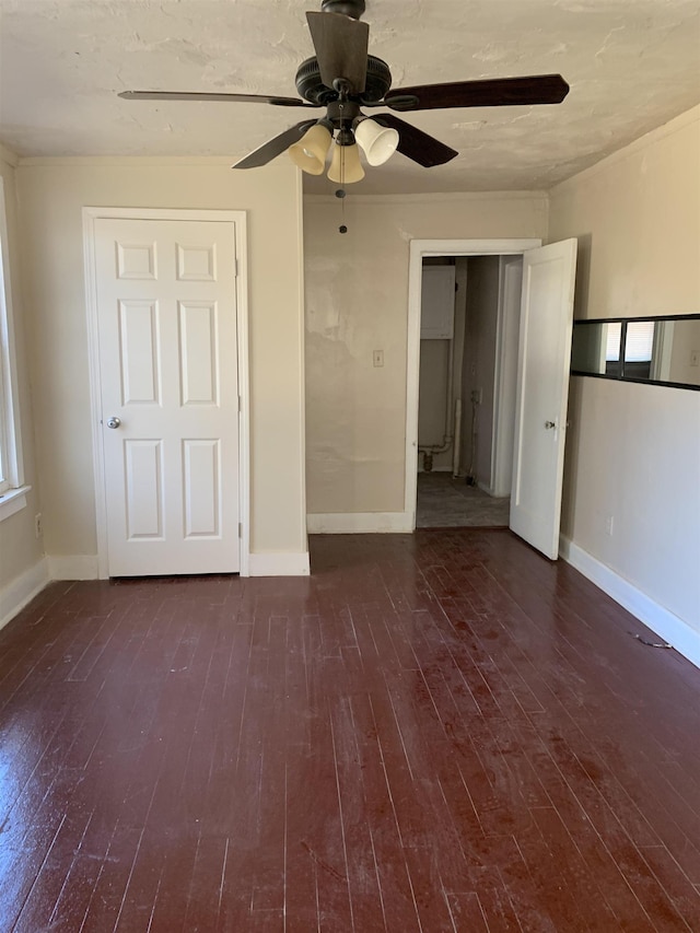 1616 Kendale Ave, Memphis, TN 38106 - interior space featuring baseboards, ceiling fan, and wood-type flooring