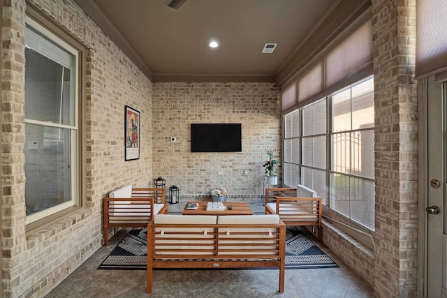 view of sunroom