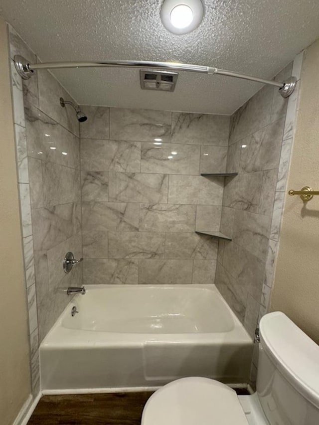1231 Chamberlain Dr Unit 1231, Memphis, TN 38119 - full bath with toilet, wood finished floors, and shower / bathing tub combination