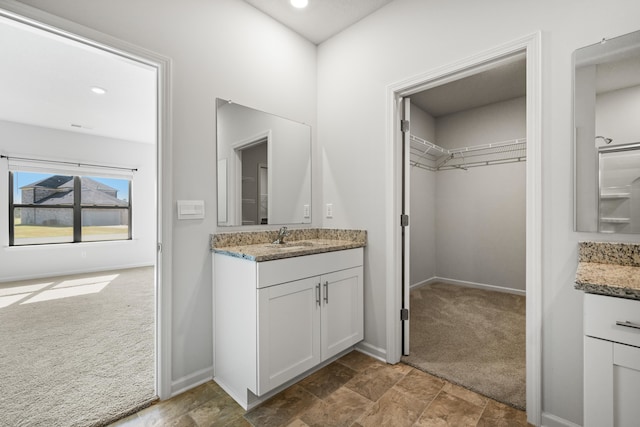 bathroom featuring vanity