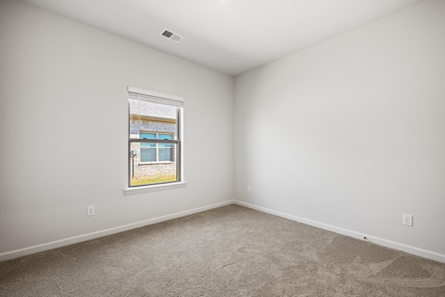 view of carpeted empty room